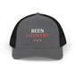 Red Country Western Star Snapback Trucker Cap (Embroidery) - snazzymerch