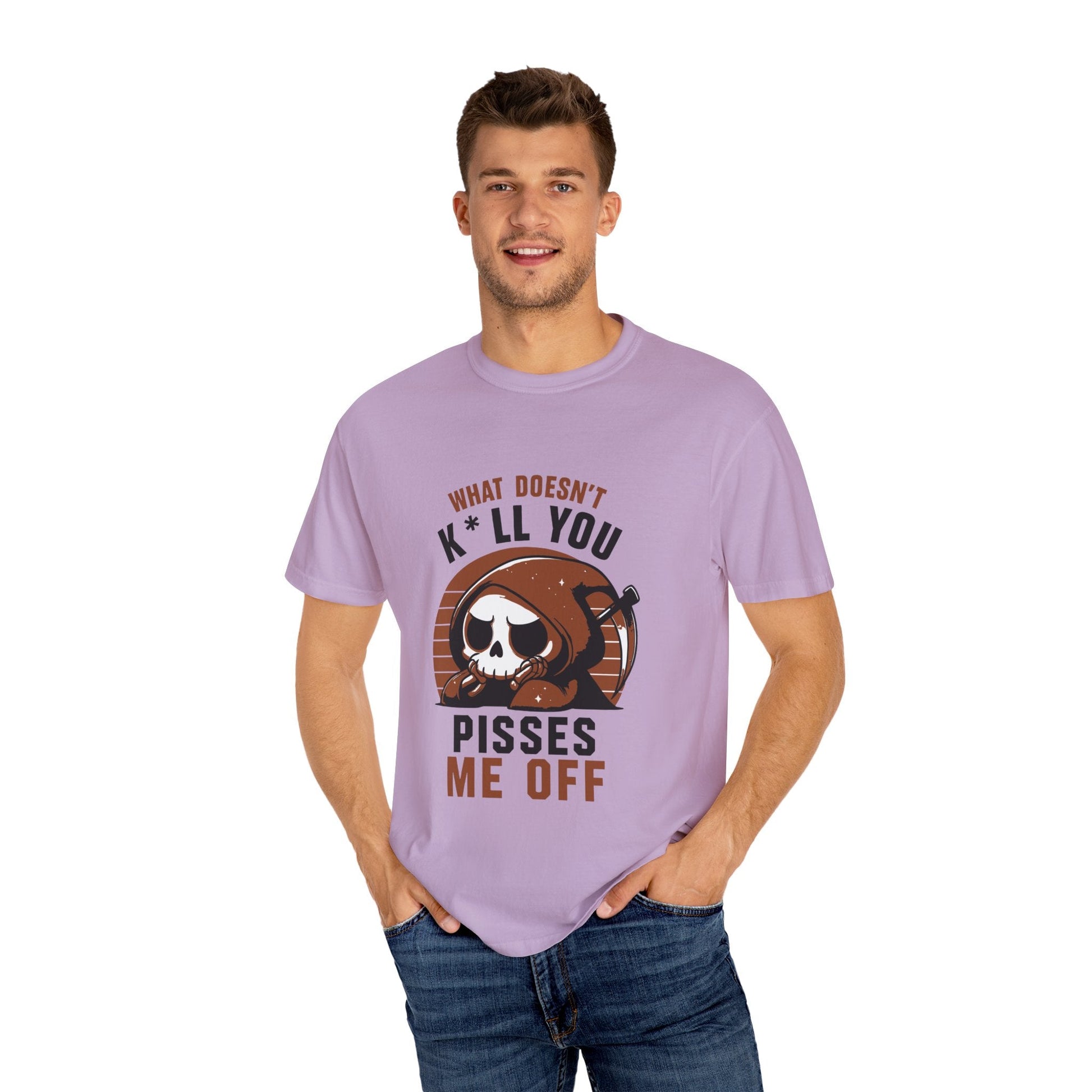 Dyed T-shirt – Snazzy Piss Me off Edition Printify