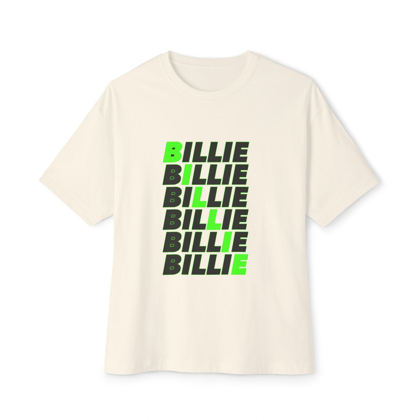 Billie Eilish Inspired Oversized T-Shirt – Minimal Block Statement Edition Printify