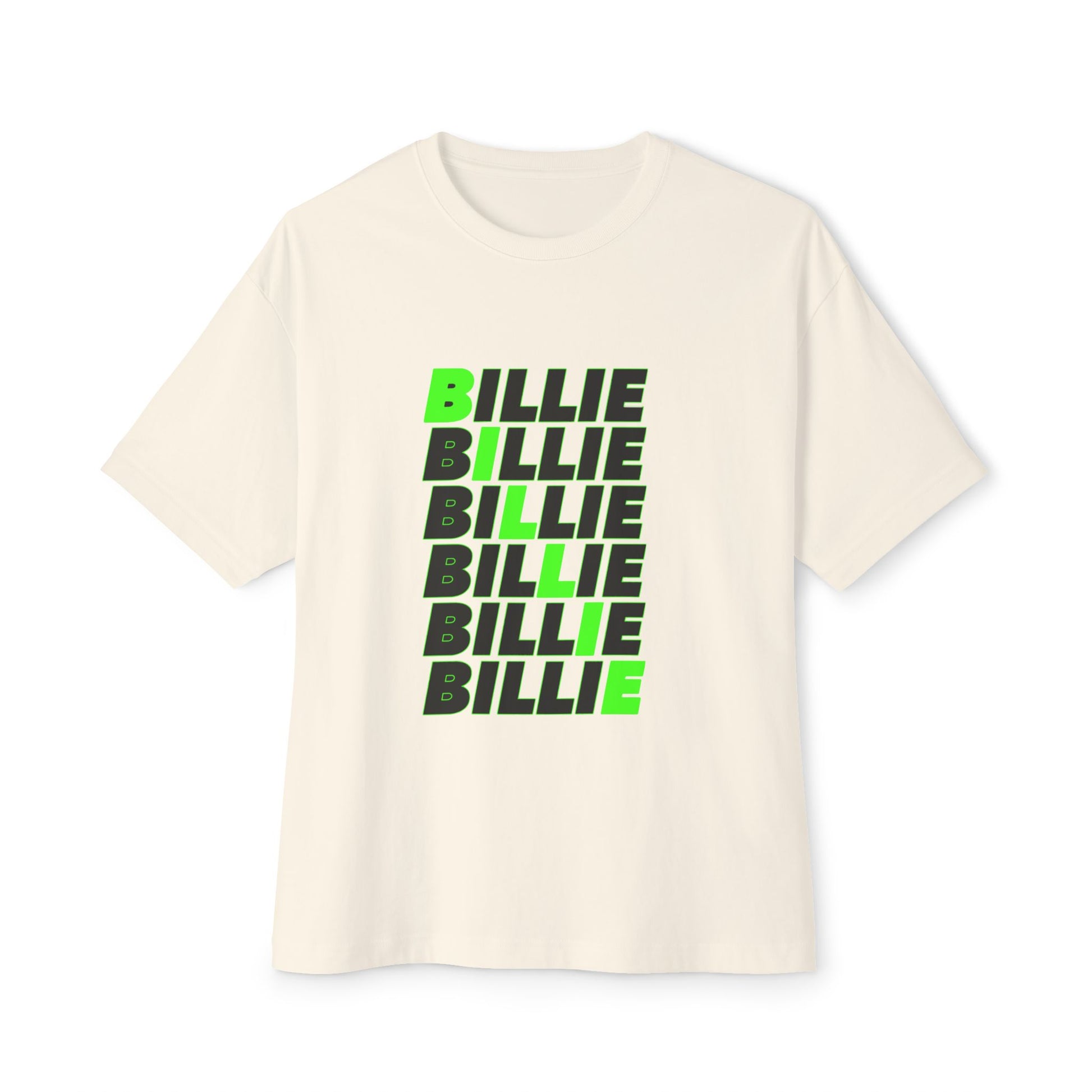Billie Eilish Inspired Oversized T-Shirt – Minimal Block Statement Edition Printify