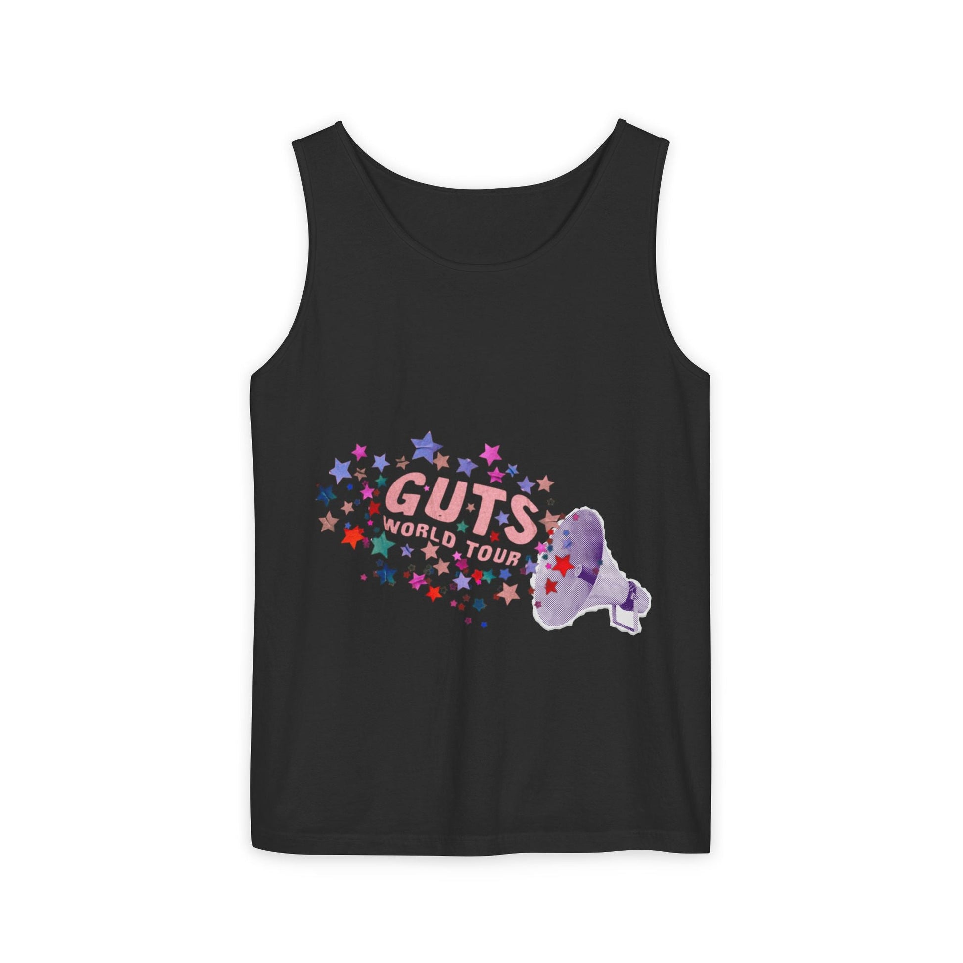 Guts World Tour Megaphone-Dyed Tank Top Printify