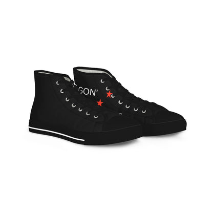 Triple Star Minimal Men's High Top Sneakers - snazzymerch