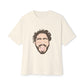 Minimalist Tongue Out Cartoon Face Unisex Oversized Boxy Tee Printify