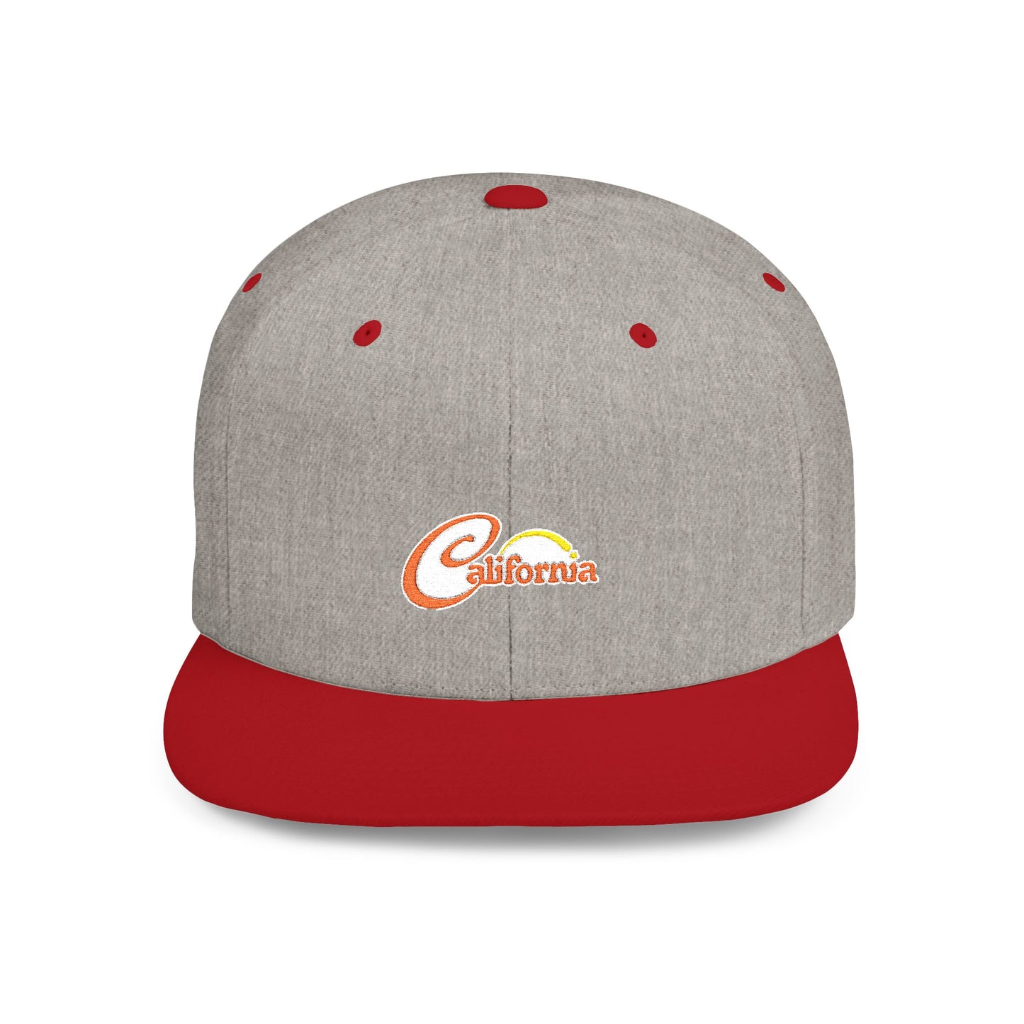 California Sunset Flat Bill Snapback - snazzymerch