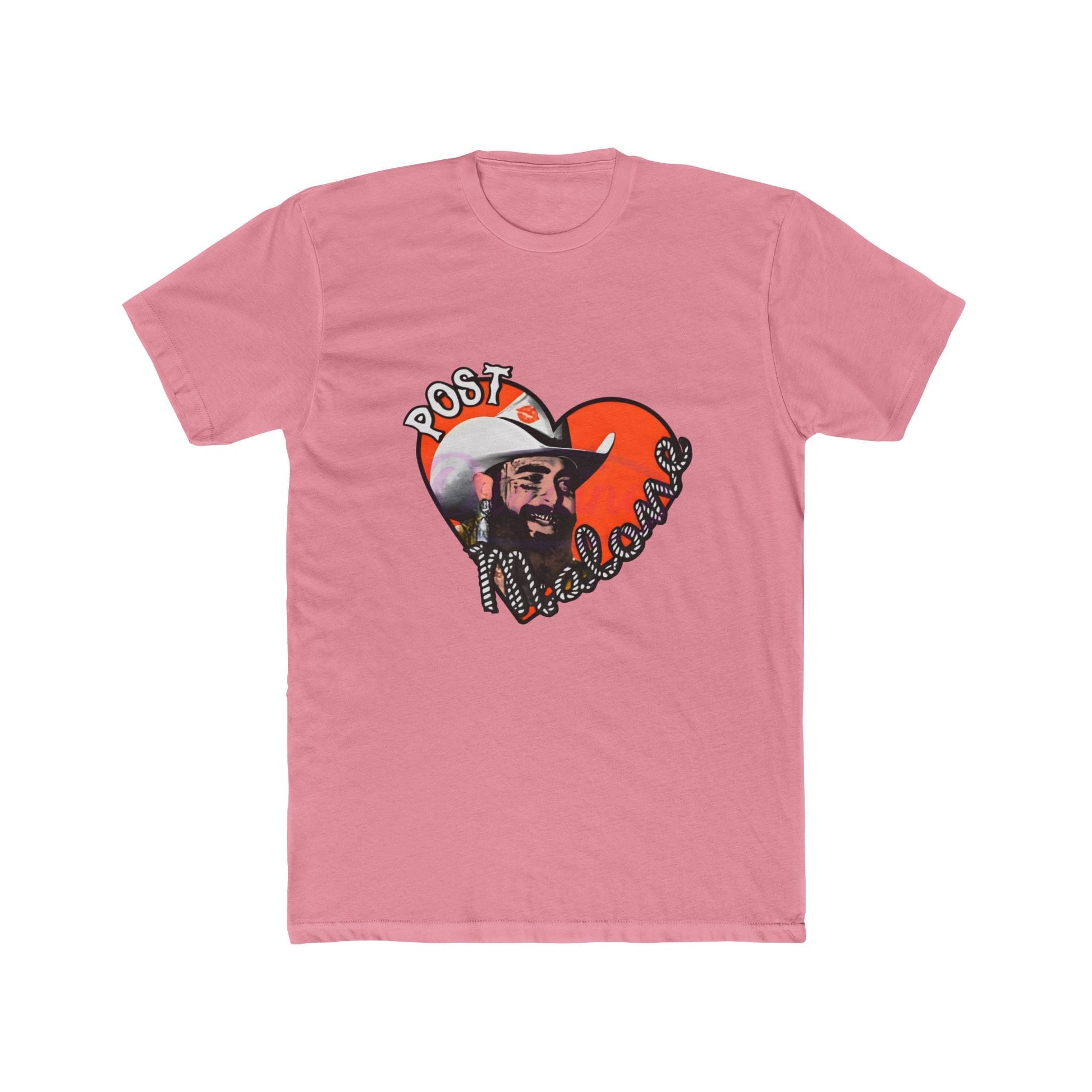 Unisex Cotton Tee – Post Malone Heart Design Printify