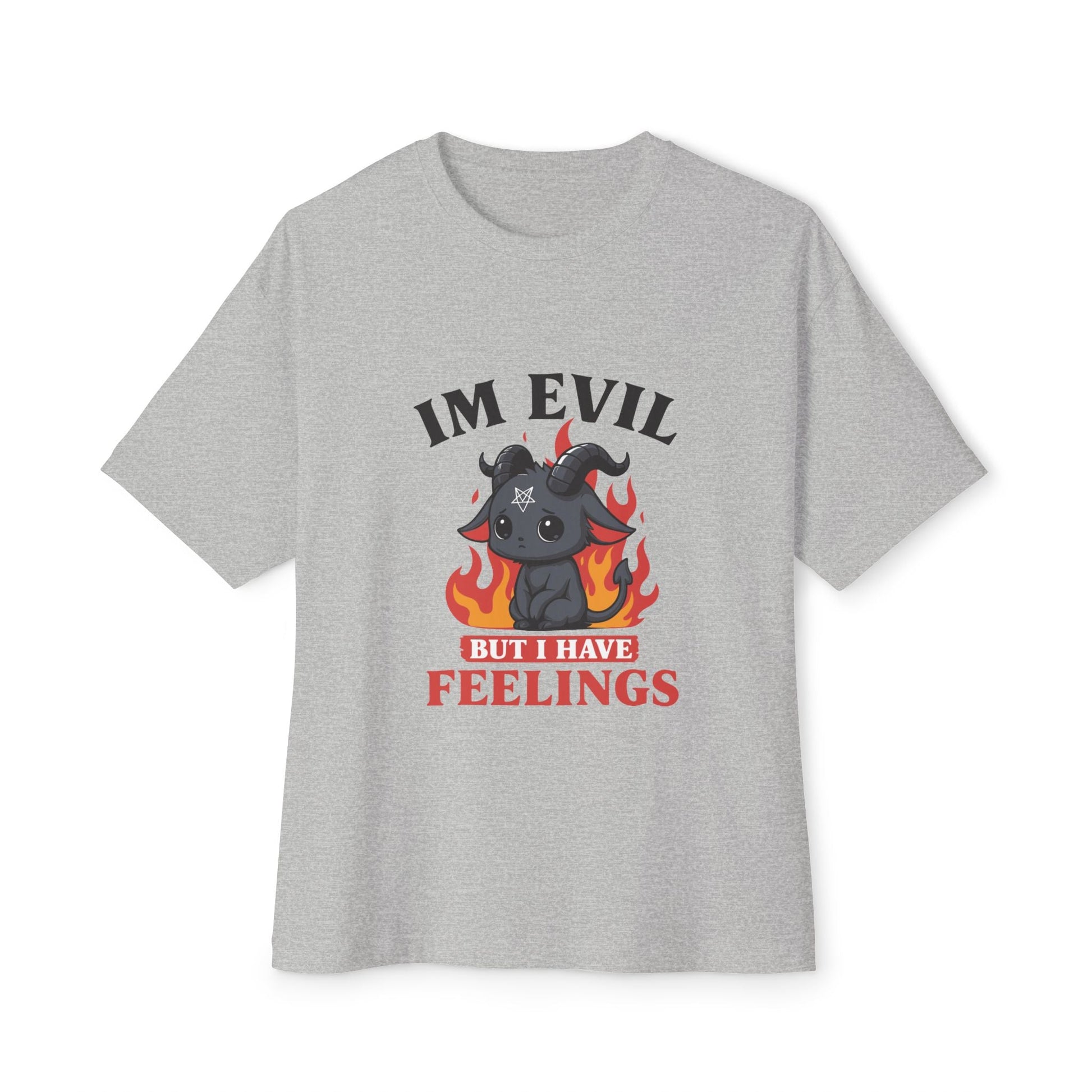 Oversized boxy Tee – Snazzy Evil Edition Printify