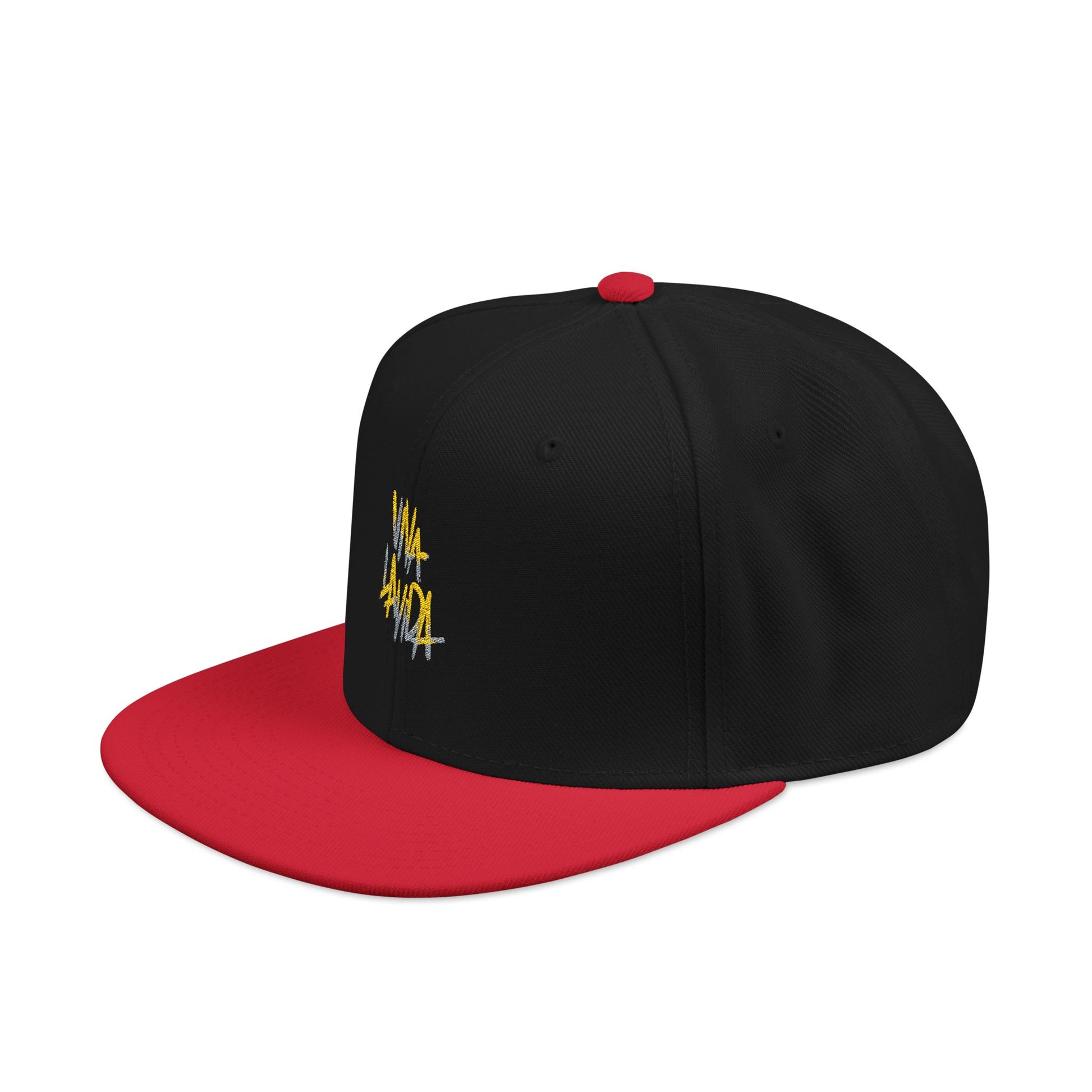 Golden Brush Script Snapback cap Printify