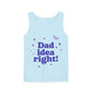 Dad Idea Right! Star & Butterfly-Dyed Tank Top Printify
