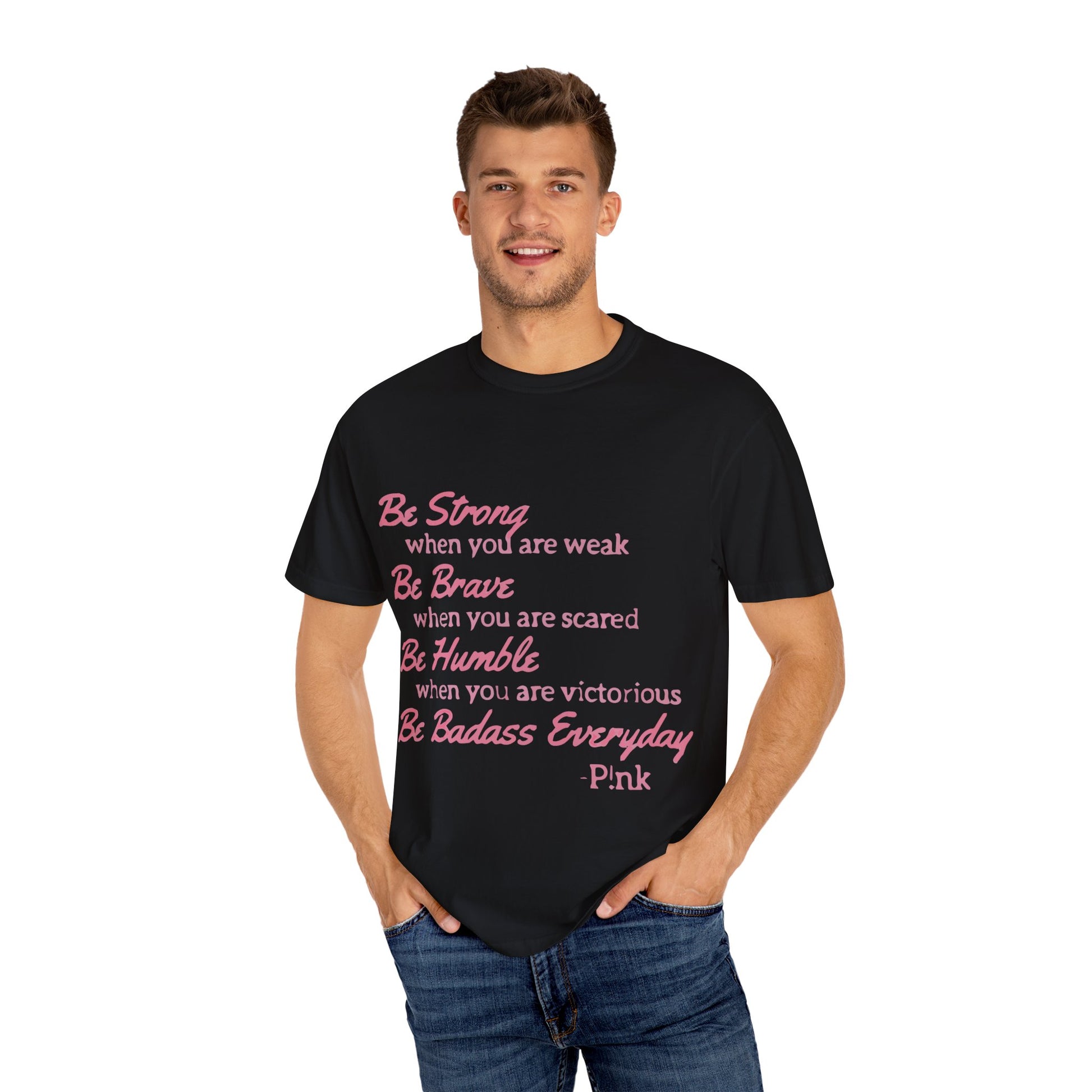 Beautiful Script Unisex Garment-Dyed T-shirt - snazzymerch