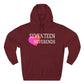 Never Ends Heart Three-Panel Fleece Hoodie - snazzymerch