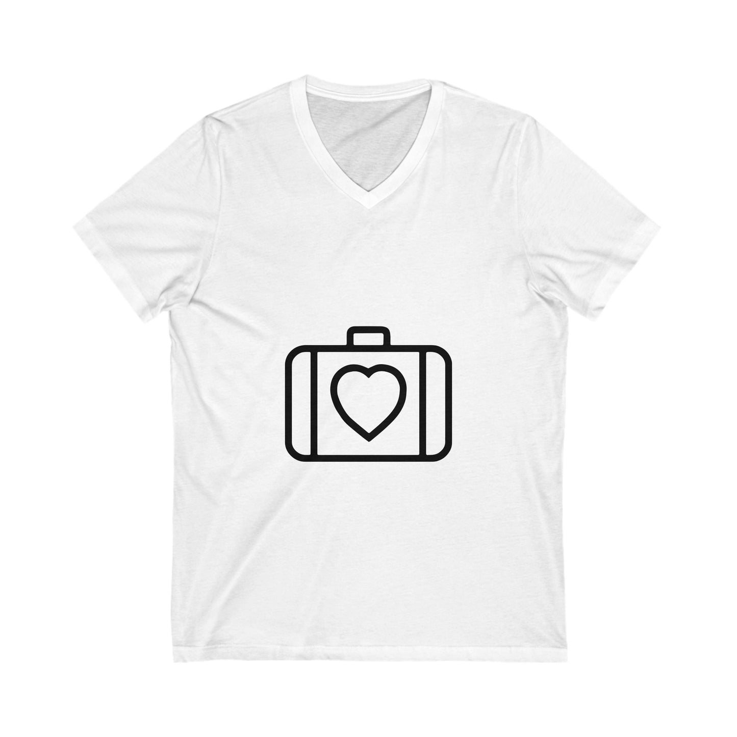 Retro Band Graphic Unisex Jersey Short Sleeve V-Neck Tee - snazzymerch