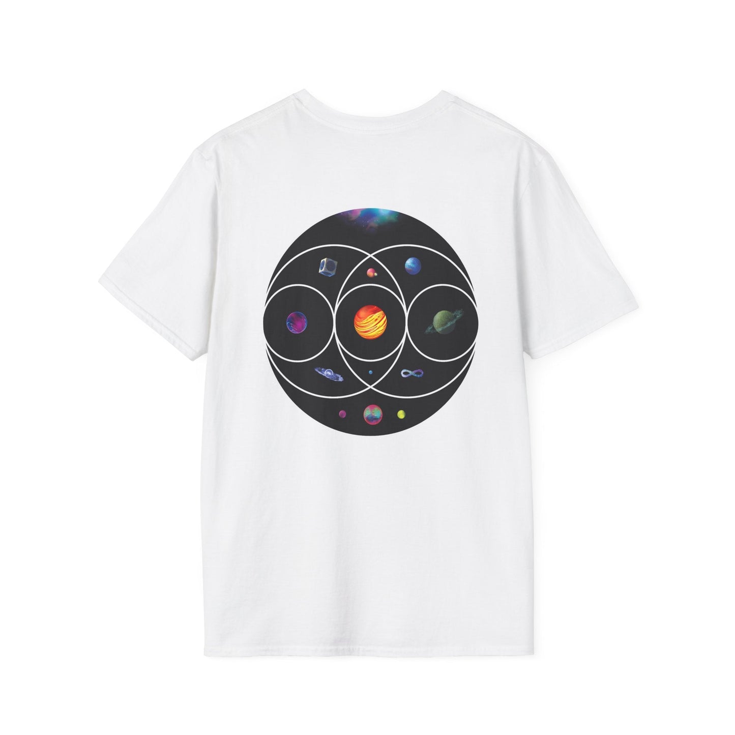 Unisex Softstyle T-Shirt Inspired by Coldplay’s Illustration Concept_B Printify