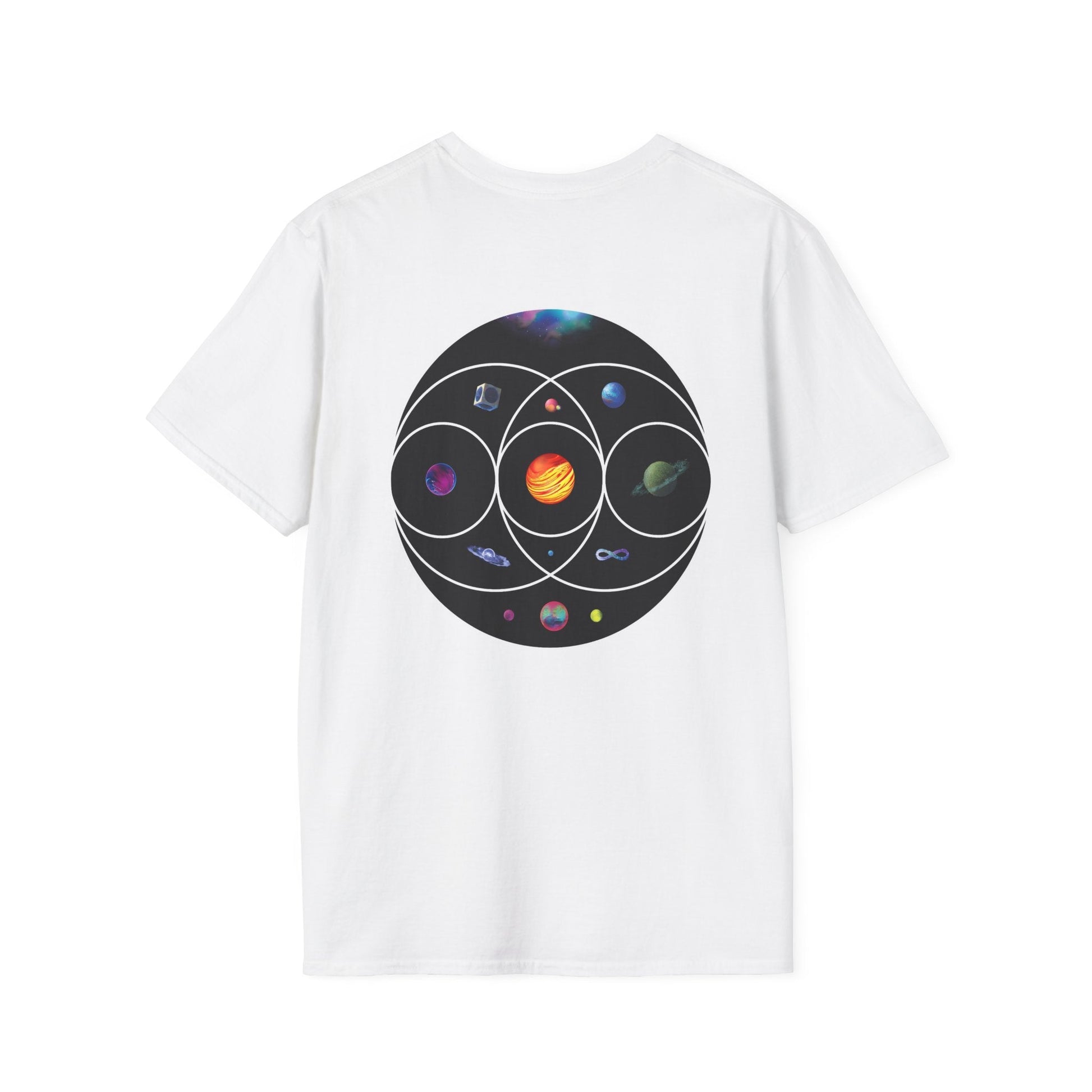 Unisex Softstyle T-Shirt Inspired by Coldplay’s Illustration Concept_B Printify