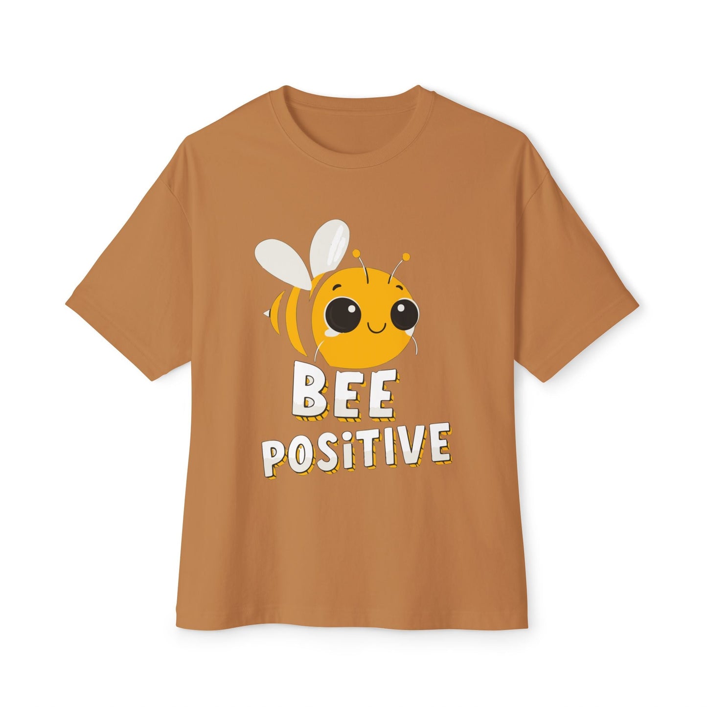 Oversized boxy Tee – Snazzy Bee positive Edition Printify