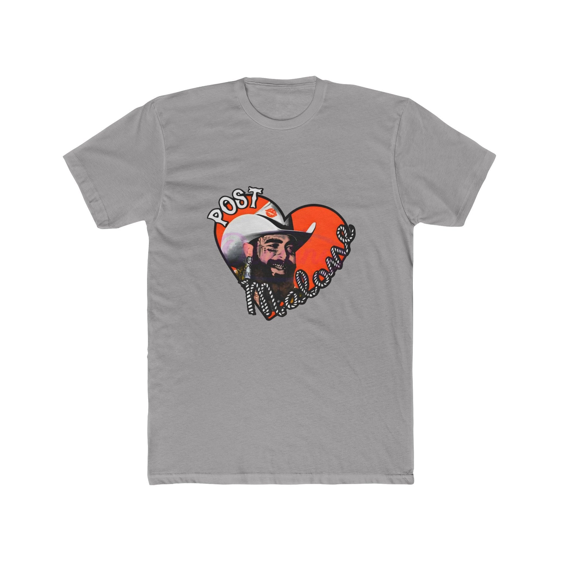Unisex Cotton Tee – Post Malone Heart Design Printify