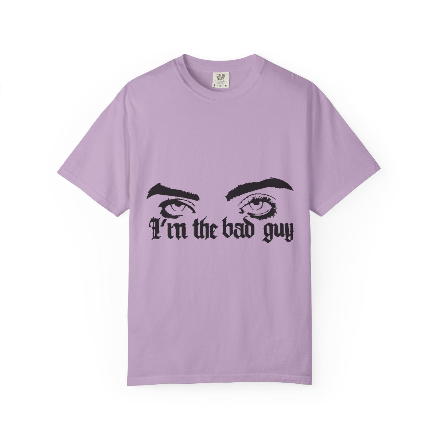 Billie Eilish Inspired Dyed T-shirt – Eyes & Shadows Gothic Edition Printify