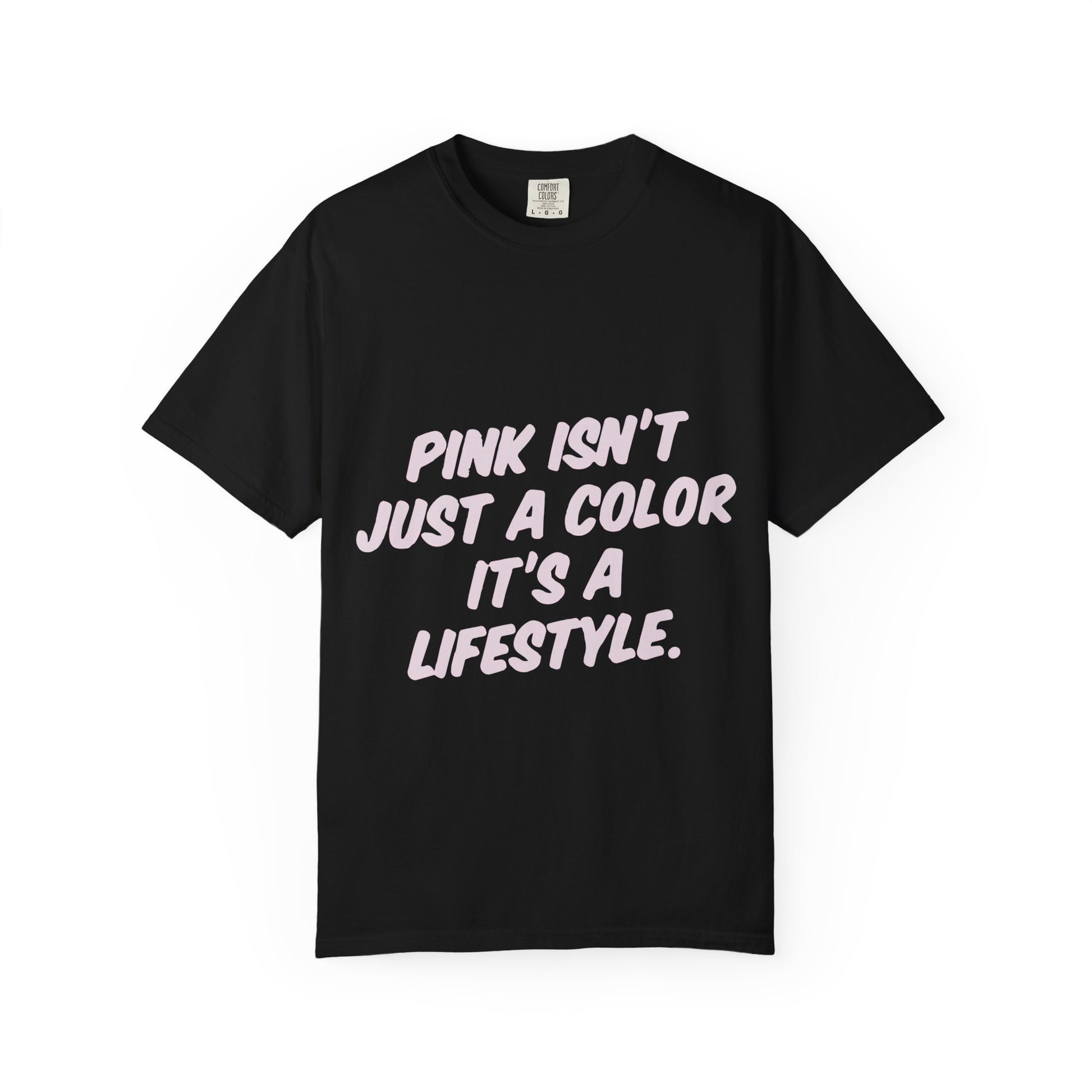 Lifestyle in Pink Unisex Garment-Dyed T-shirt - snazzymerch