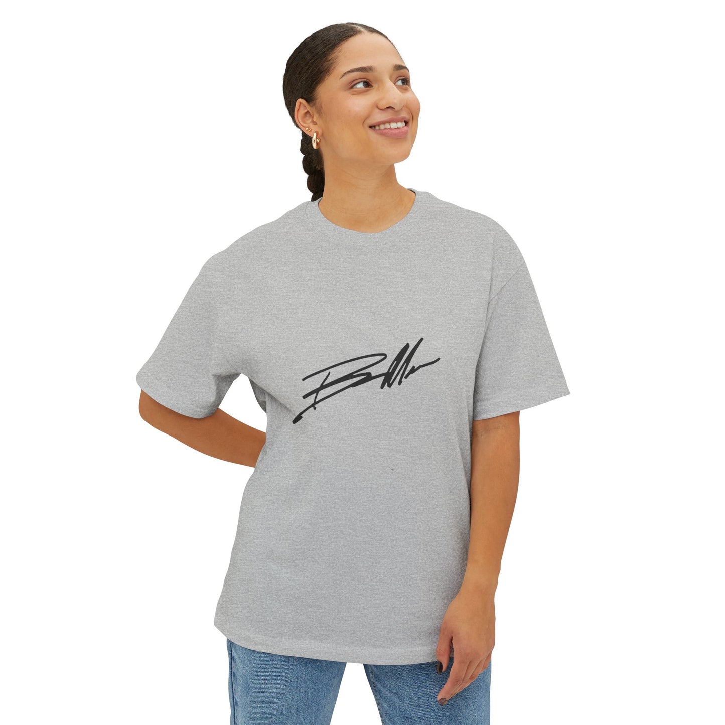 Midnight Autograph Unisex Oversized Boxy Tee Printify