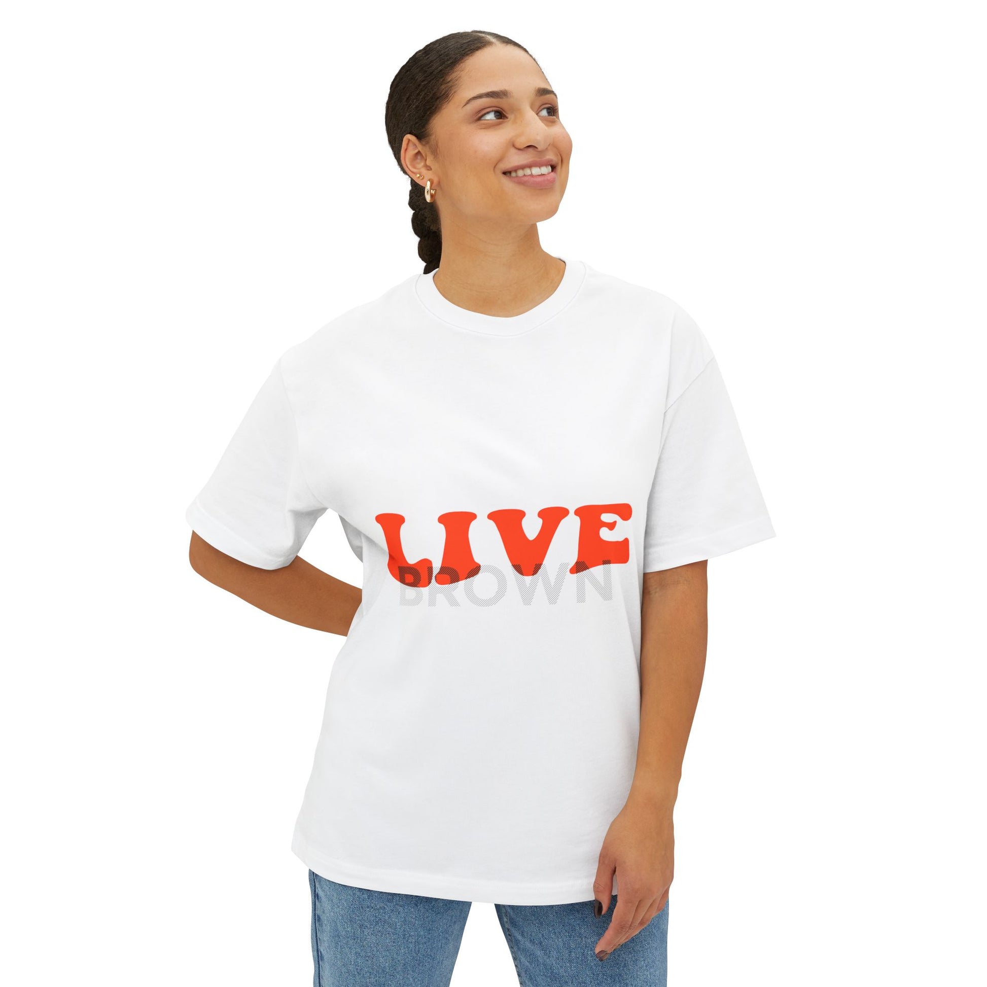 Live Unisex Oversized Boxy Tee - snazzymerch