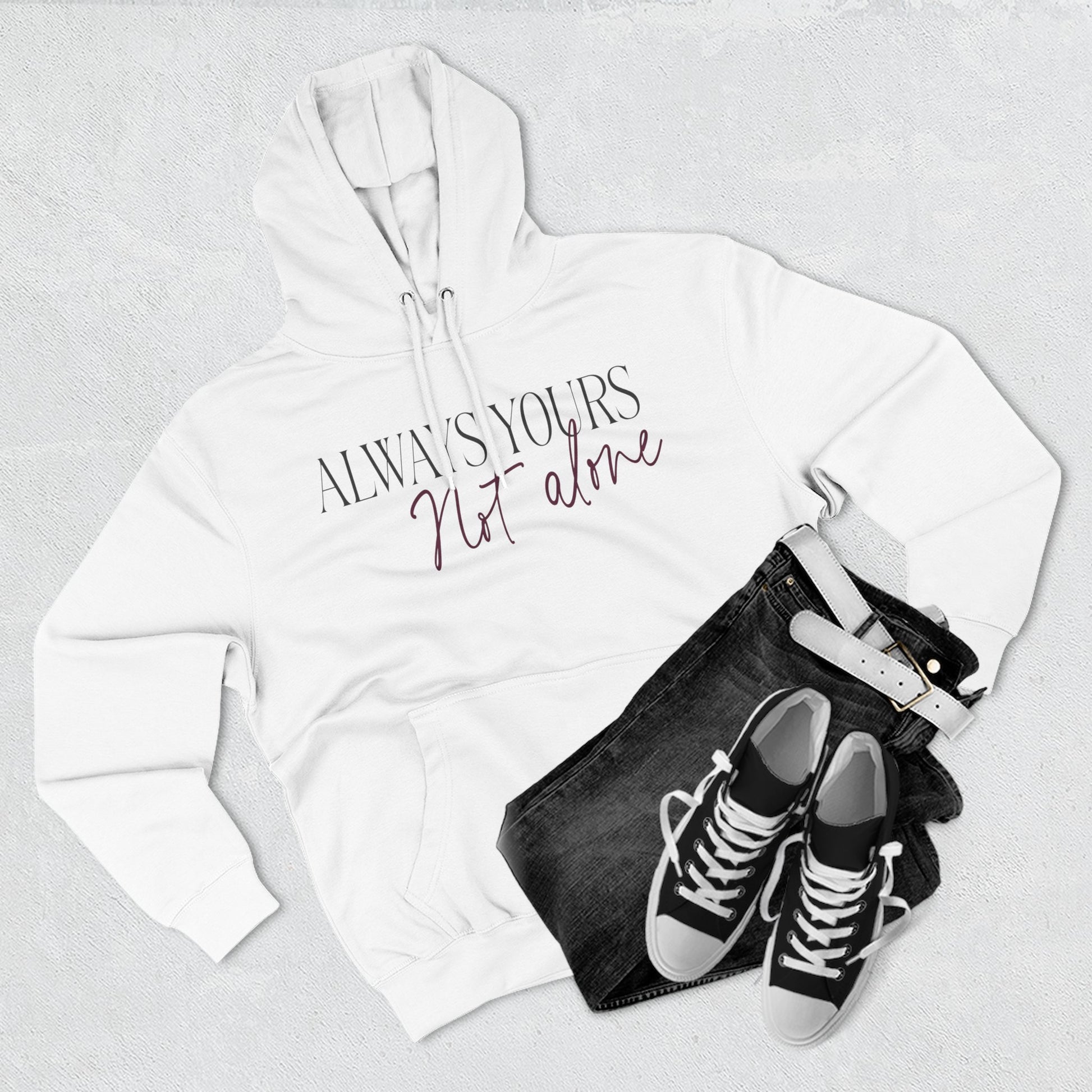 Always Yours Three-Panel Fleece Hoodie - snazzymerch