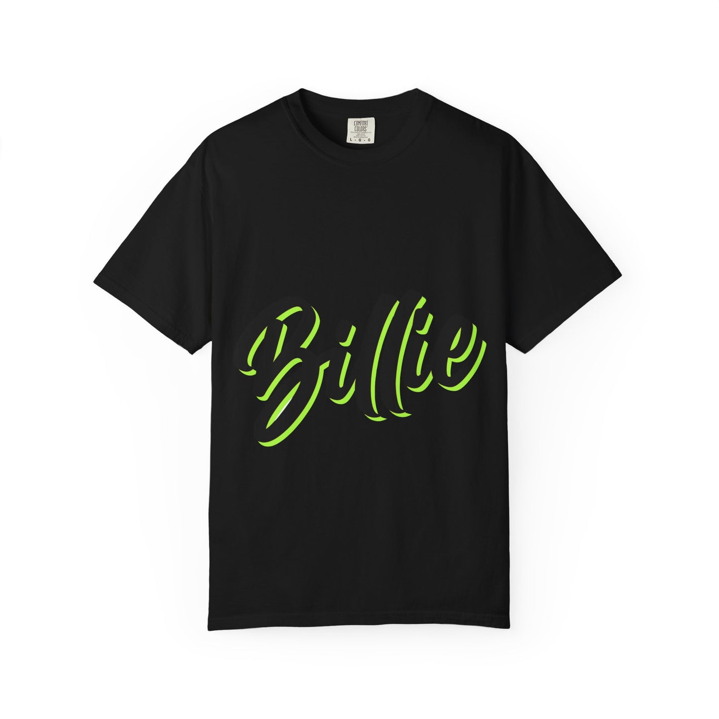 Billie Eilish Inspired Dyed T-shirt – Electric Script Vibes Edition Printify