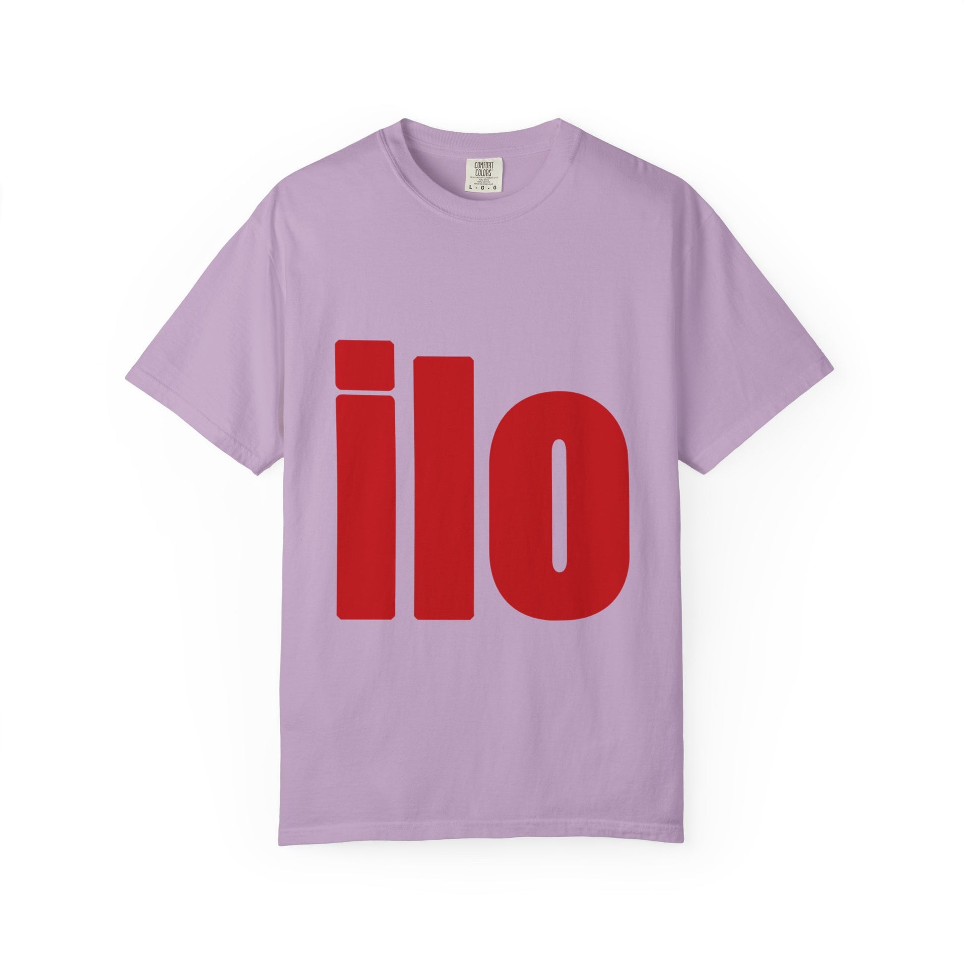 Billie Eilish Inspired Dyed T-shirt – Bold Red Block Edition Printify