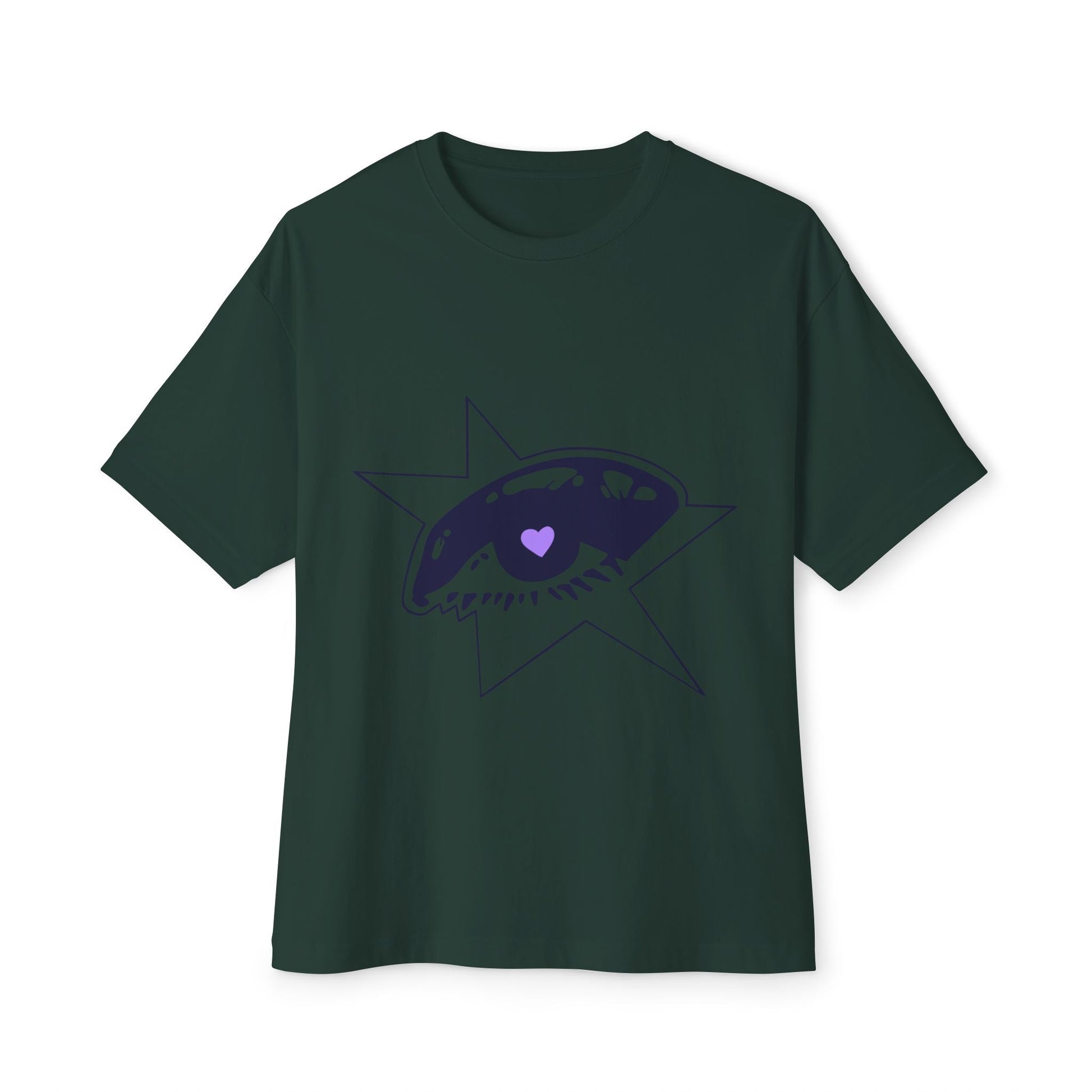 Purple Starry Eye-Oversized Tee Printify