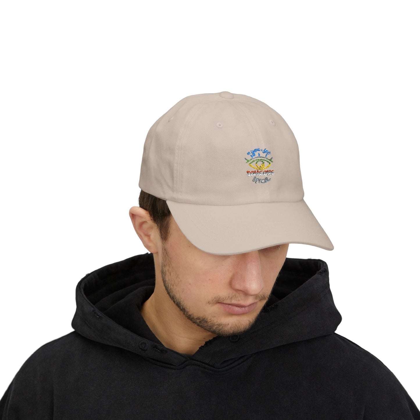 Vibrant Eye and Text Classic dad cap Printify