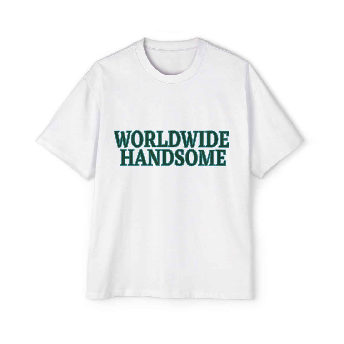 Global Handsome Typography Men's Heavy Oversized Tee - snazzymerch