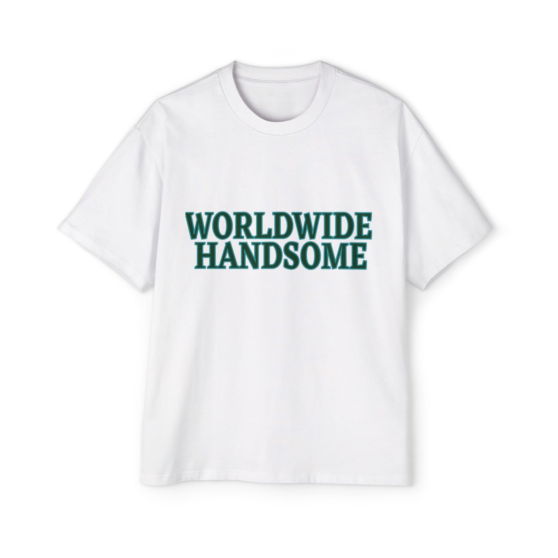 Global Handsome Typography Men's Heavy Oversized Tee - snazzymerch