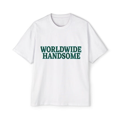 Global Handsome Typography Men's Heavy Oversized Tee - snazzymerch