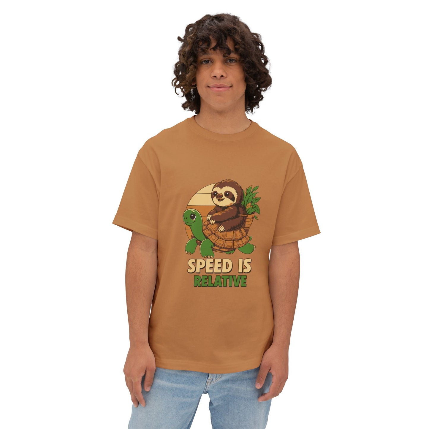 Oversized boxy Tee – Snazzy Speed Edition Printify