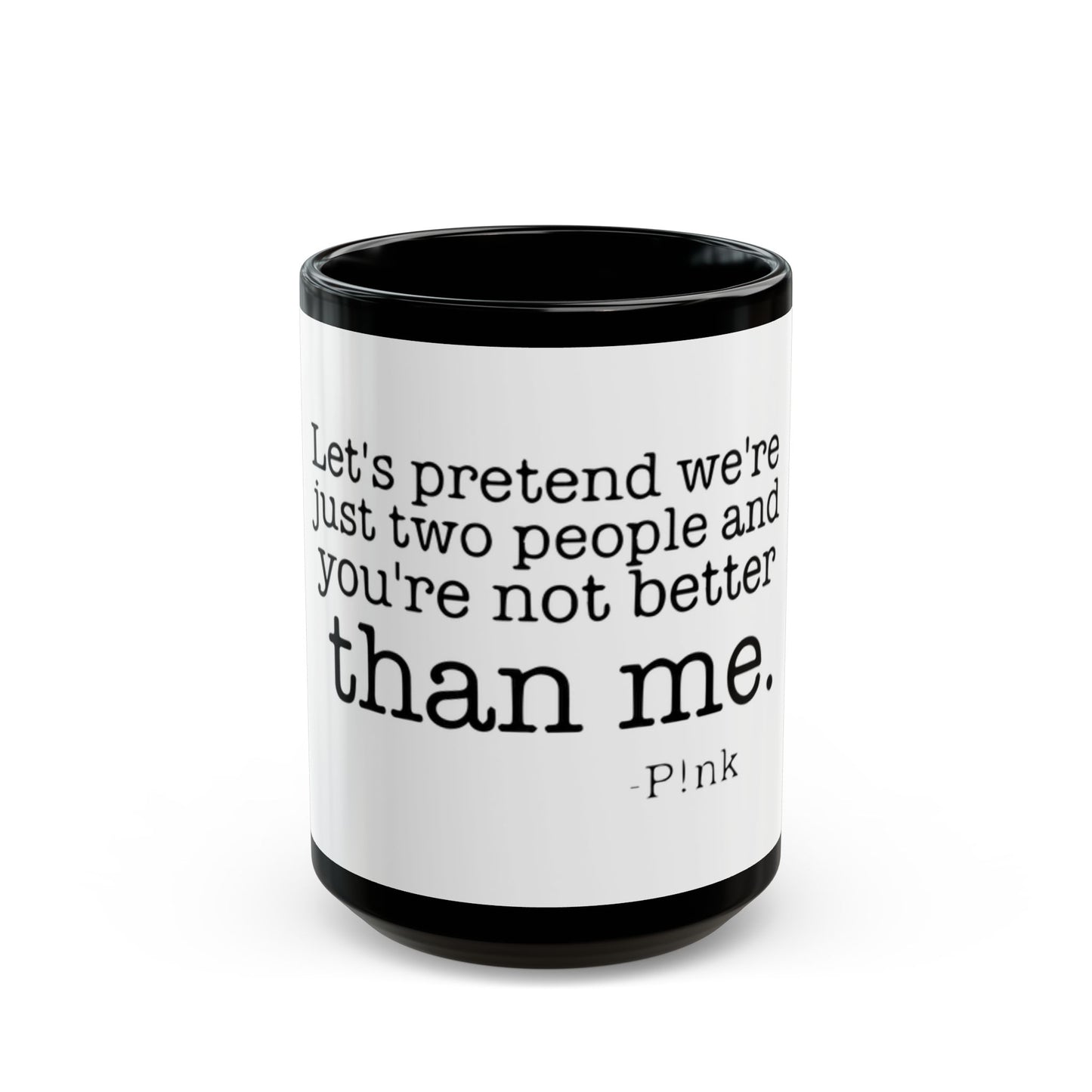 Strong & Brave Black Mug (11oz, 15oz) - snazzymerch