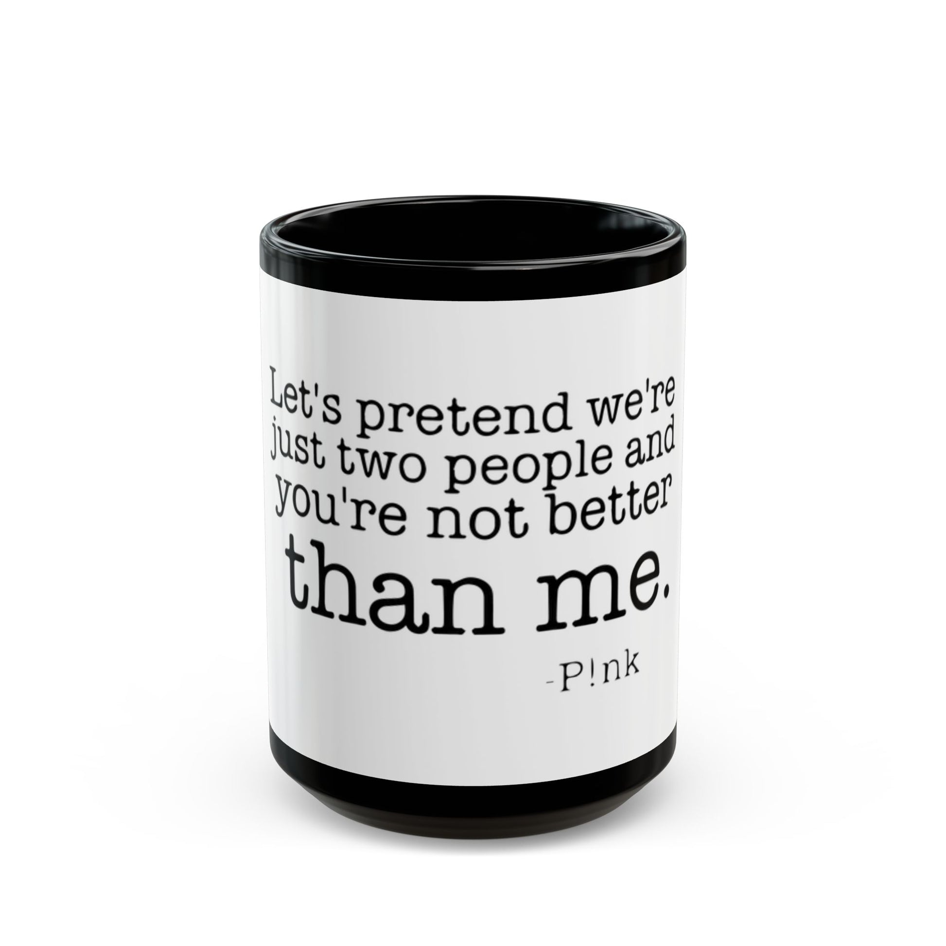 Strong & Brave Black Mug (11oz, 15oz) - snazzymerch