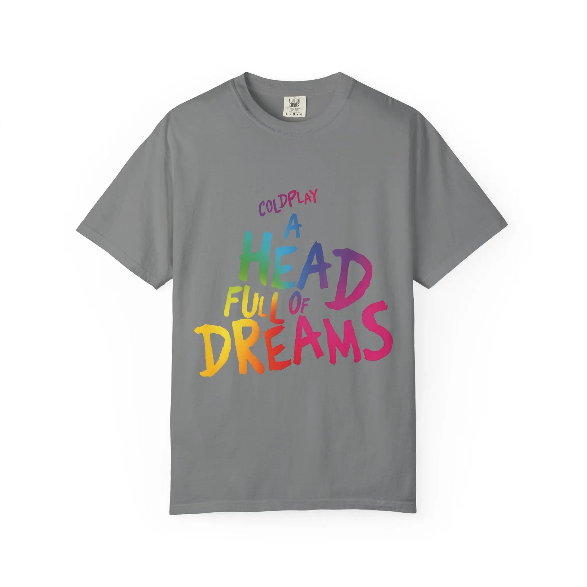 Unisex Garment-Dyed T-Shirt Inspired by Coldplay’s Iconic A Head Full of Dreams Printify