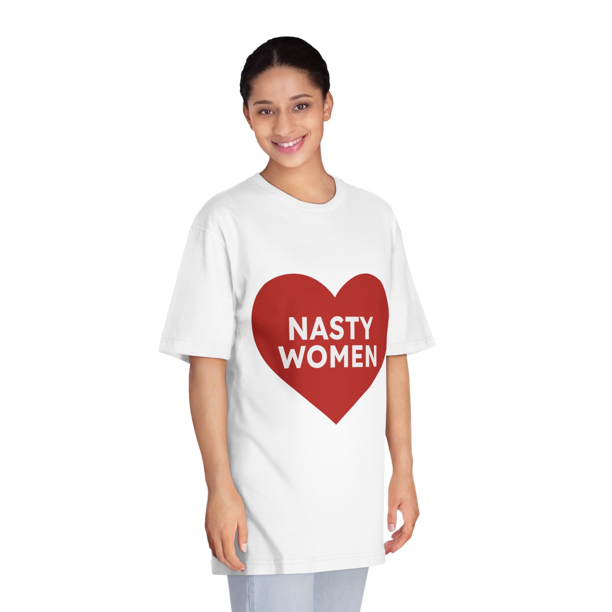 Nasty Women Heart - Unisex Classic Crewneck T-shirt Printify
