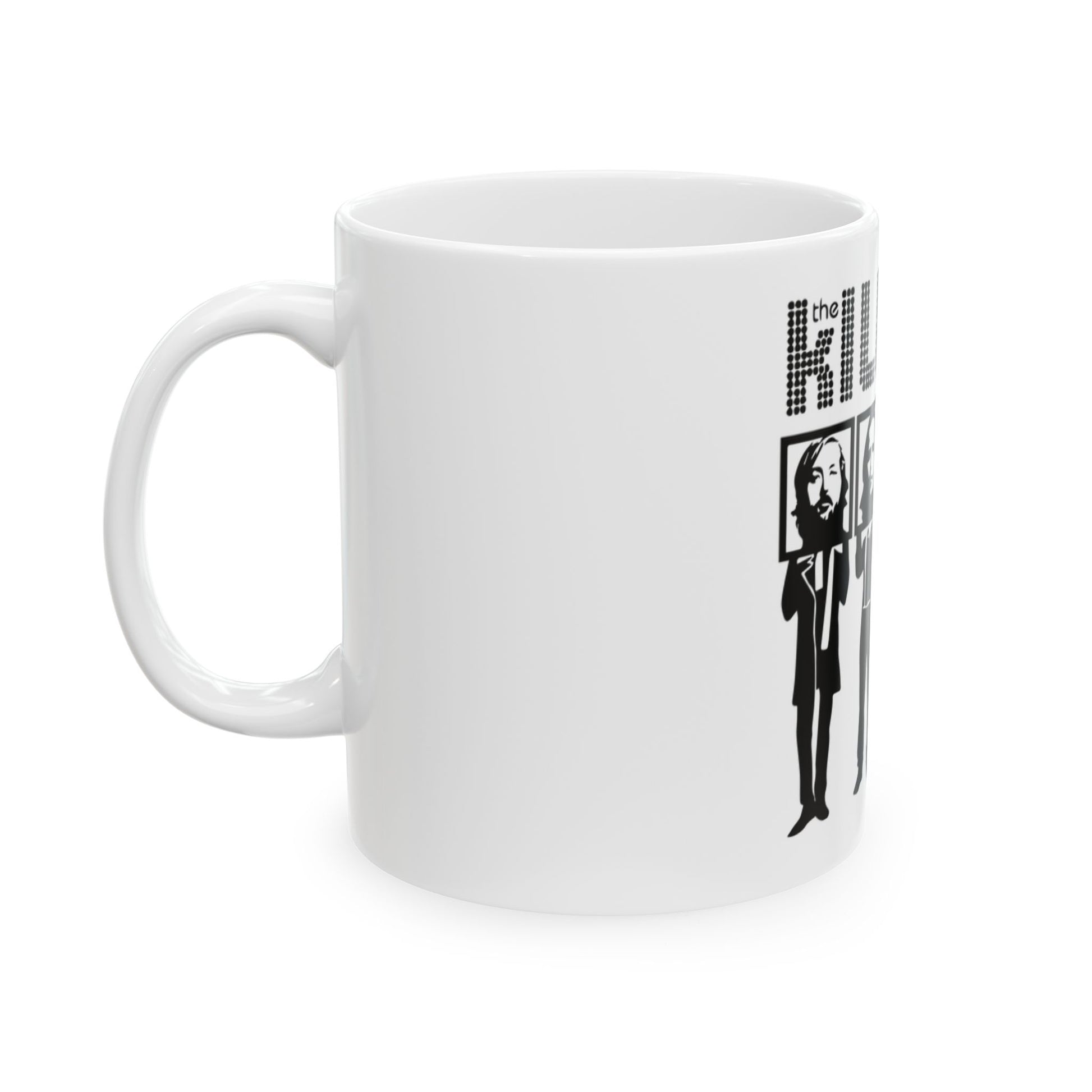 Retro Block Letter Ceramic Mug, (11oz, 15oz) - snazzymerch