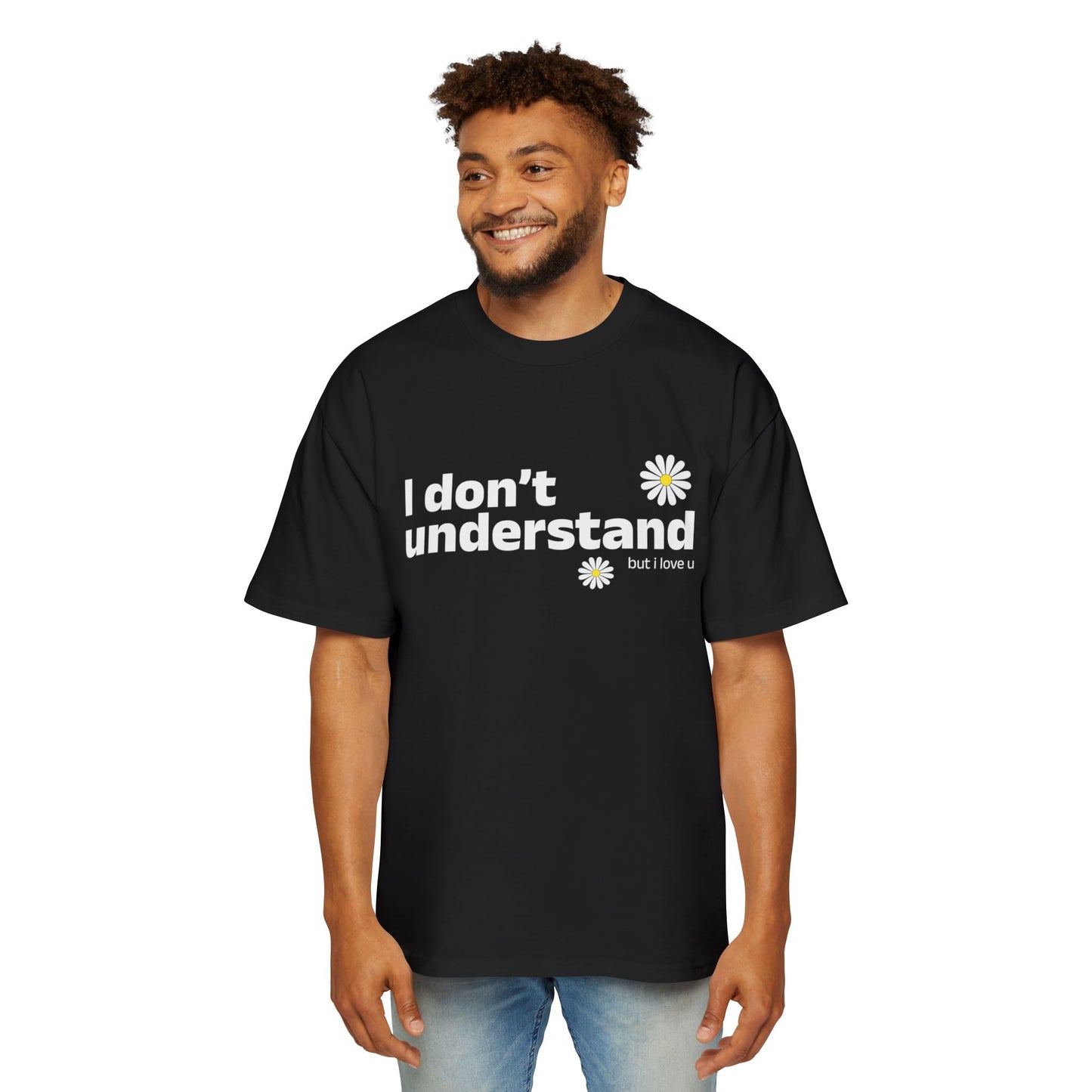I Don’t Understand Men's Heavy Oversized Tee - snazzymerch