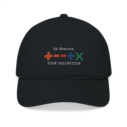 Organic Baseball Cap (Embroidery) – Ed Sheeran Black Edition Printify