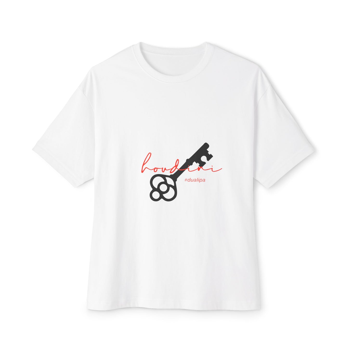 Cursive Spell “Houdini” Unisex Oversized Boxy Tee - snazzymerch