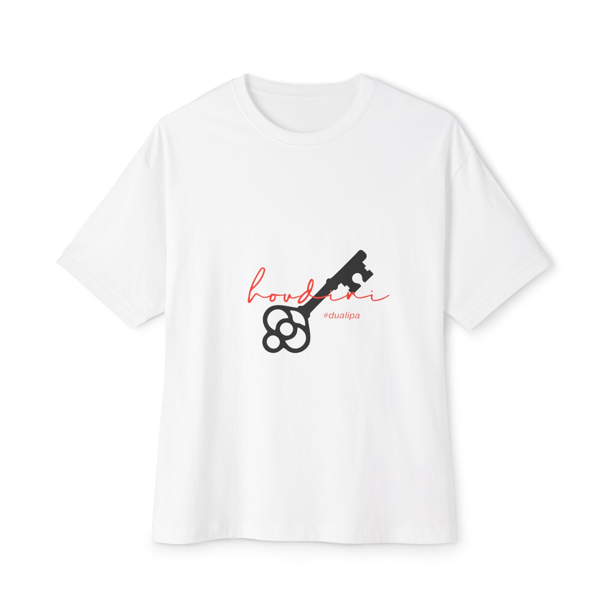 Cursive Spell “Houdini” Unisex Oversized Boxy Tee - snazzymerch