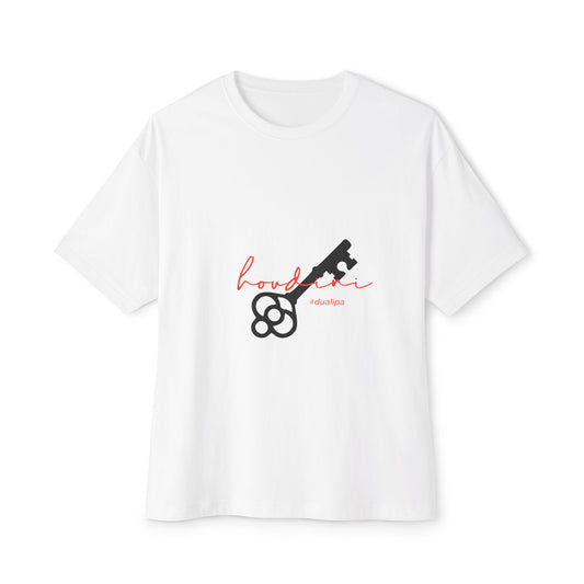 Cursive Spell “Houdini” Unisex Oversized Boxy Tee - snazzymerch