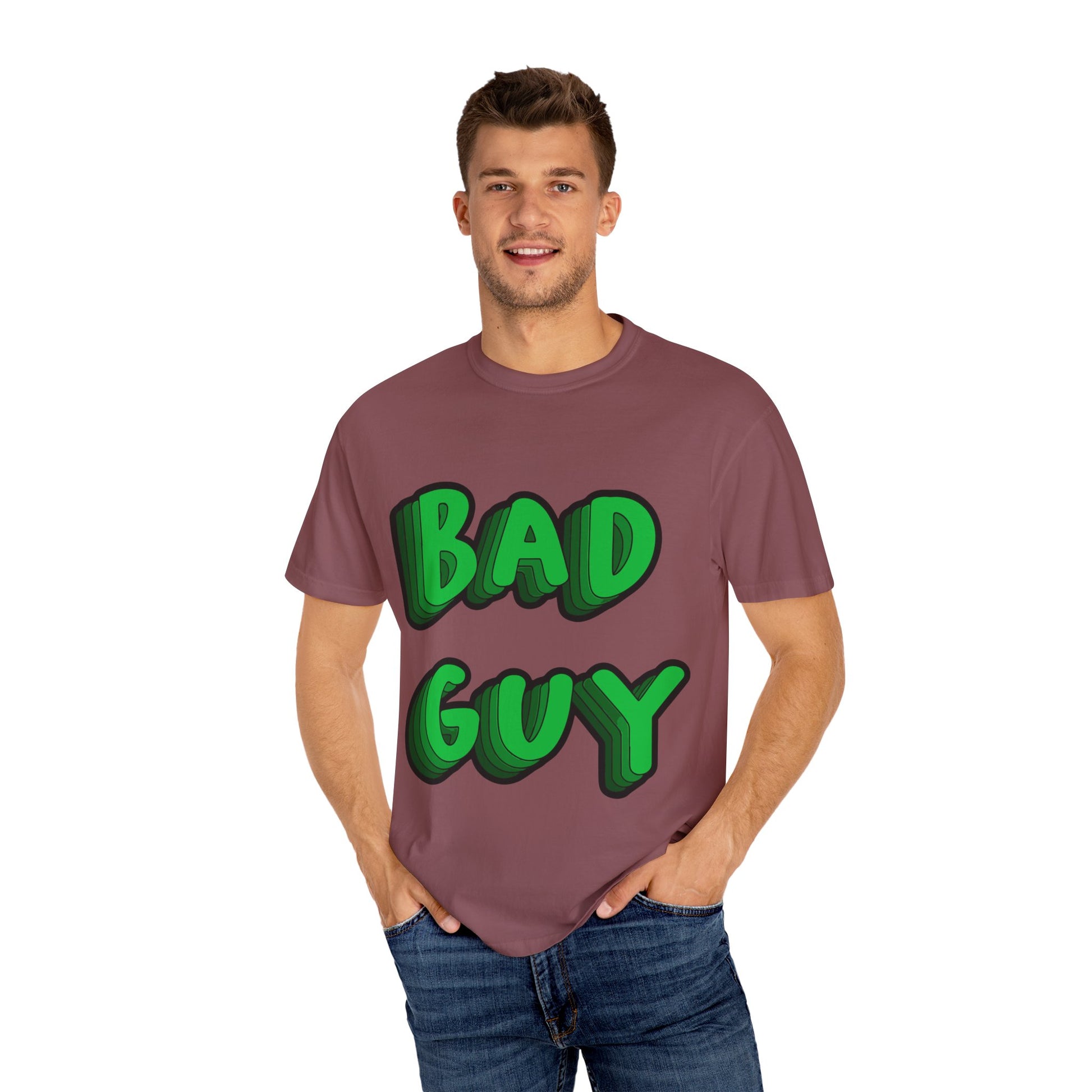 Billie Eilish Inspired Dyed T-shirt – Bold 3D Bad Mood Edition Printify