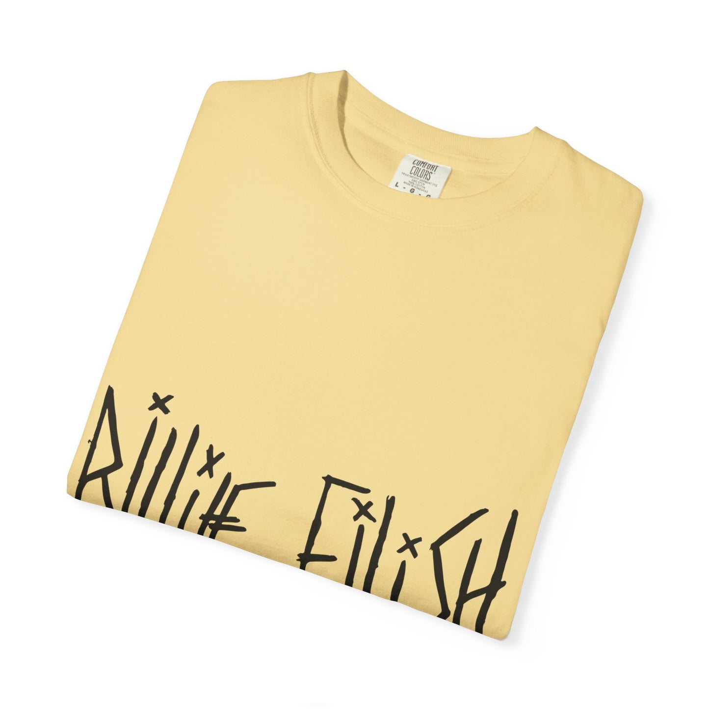 Billie Eilish Inspired Dyed T-shirt – Twisted Ink Font Edition Printify