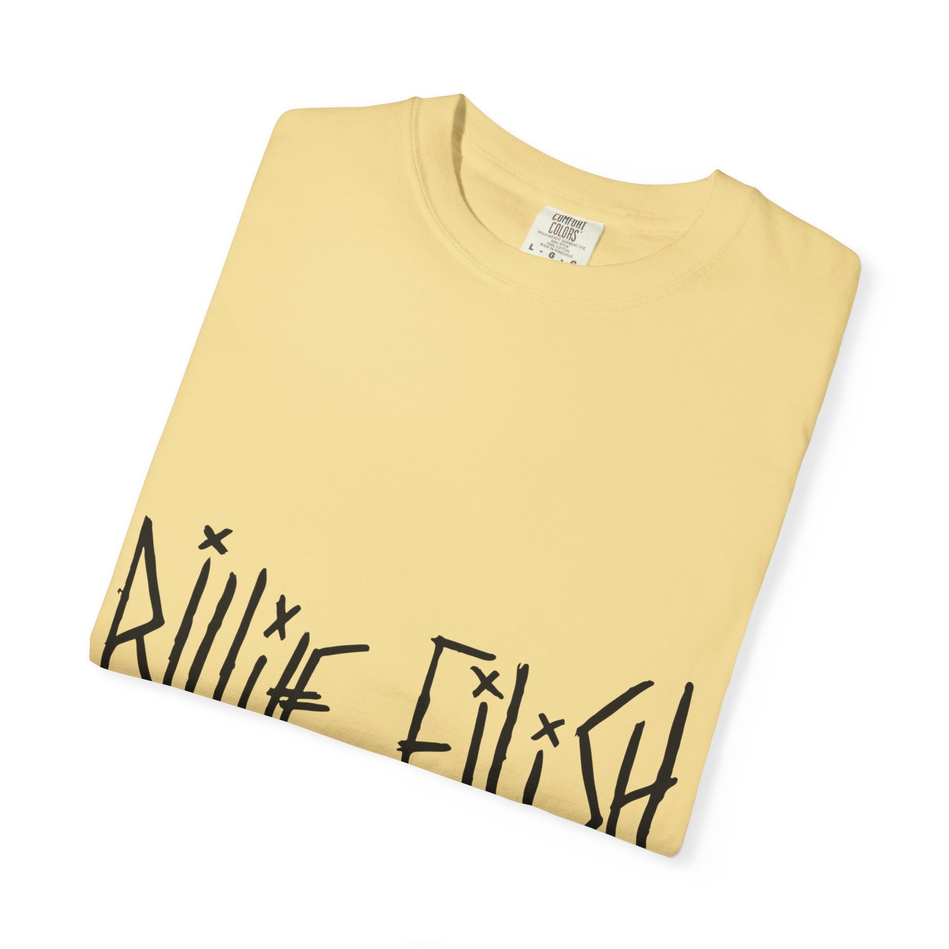 Billie Eilish Inspired Dyed T-shirt – Twisted Ink Font Edition Printify