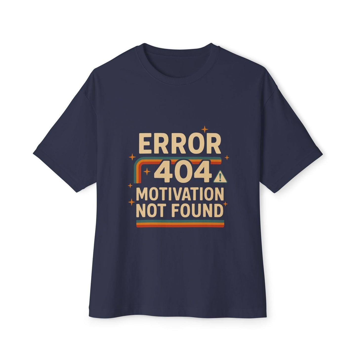 Unisex Oversized Tee – Snazzy Error 404 Edition Printify