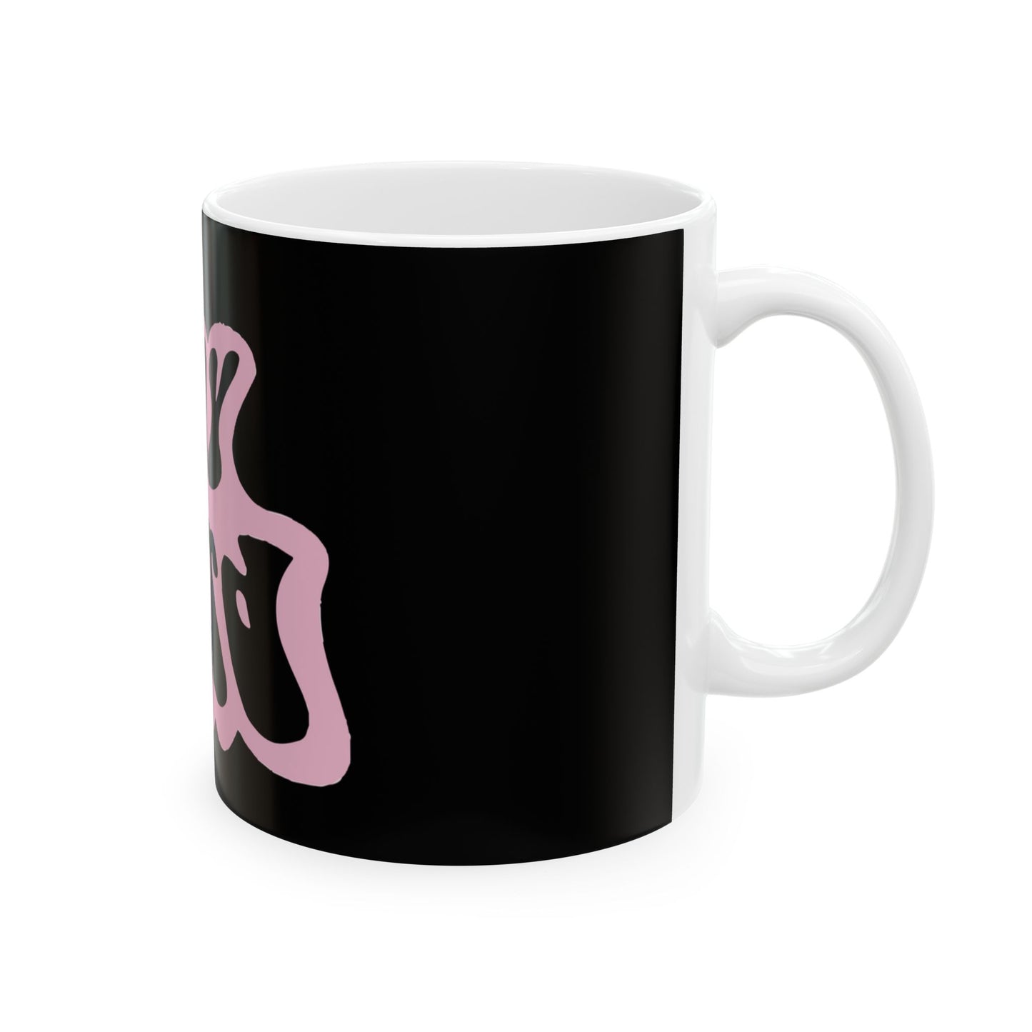 Retro Pink “Stay Weird” Typography Ceramic Mug, (11oz, 15oz) - snazzymerch