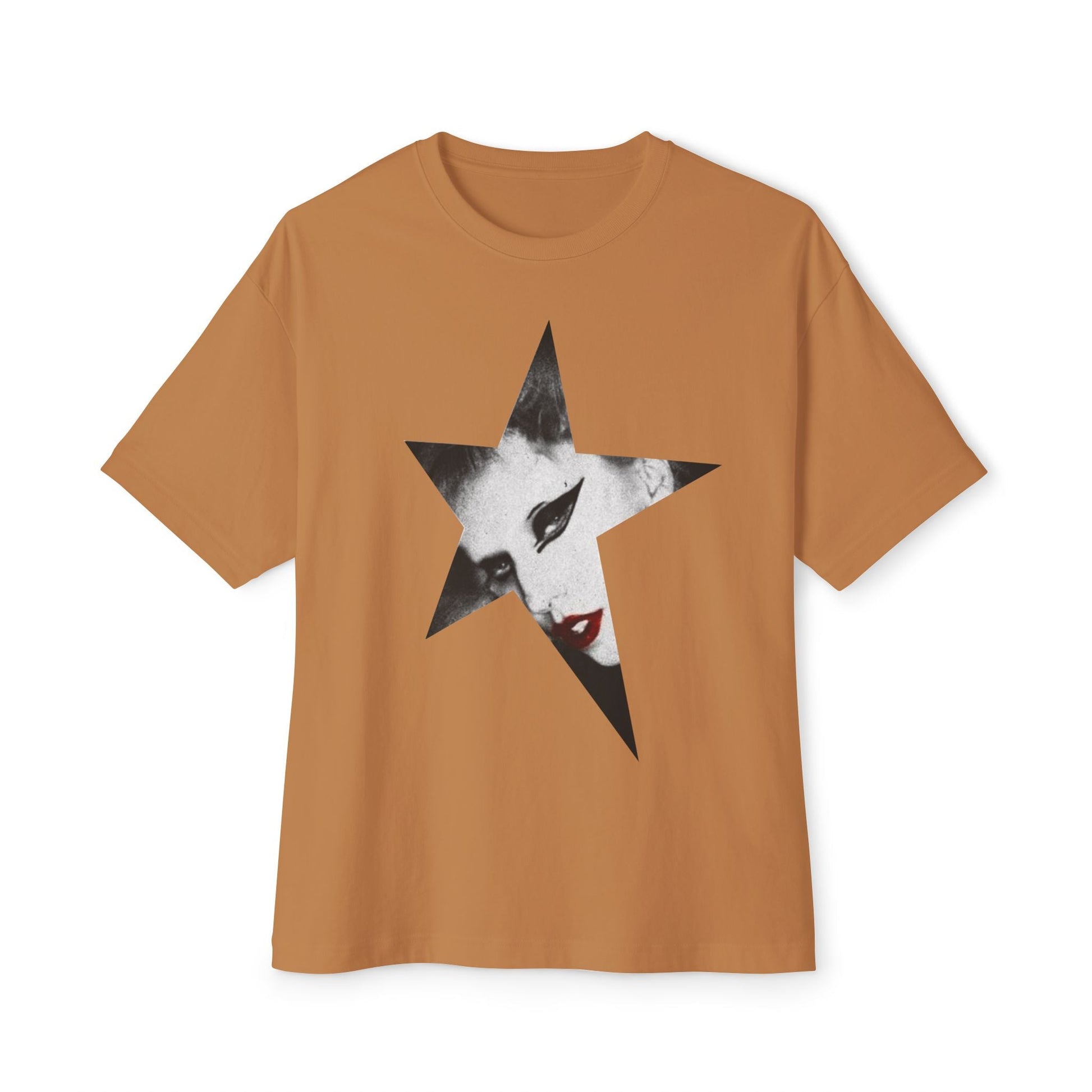 Born This Way Star Face-Unisex Oversized Tee Printify