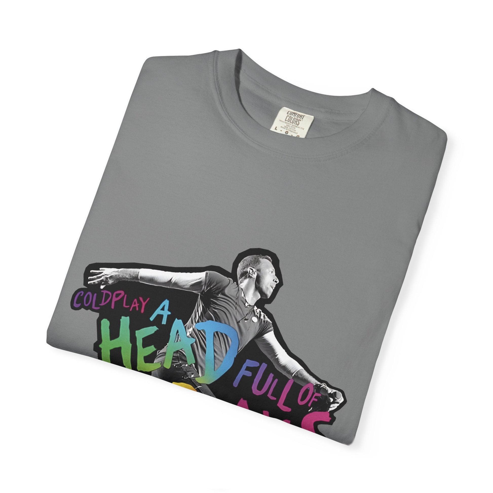 Unisex Garment-Dyed T-Shirt Inspired by Coldplay A Head Full of Dreams Chris Printify