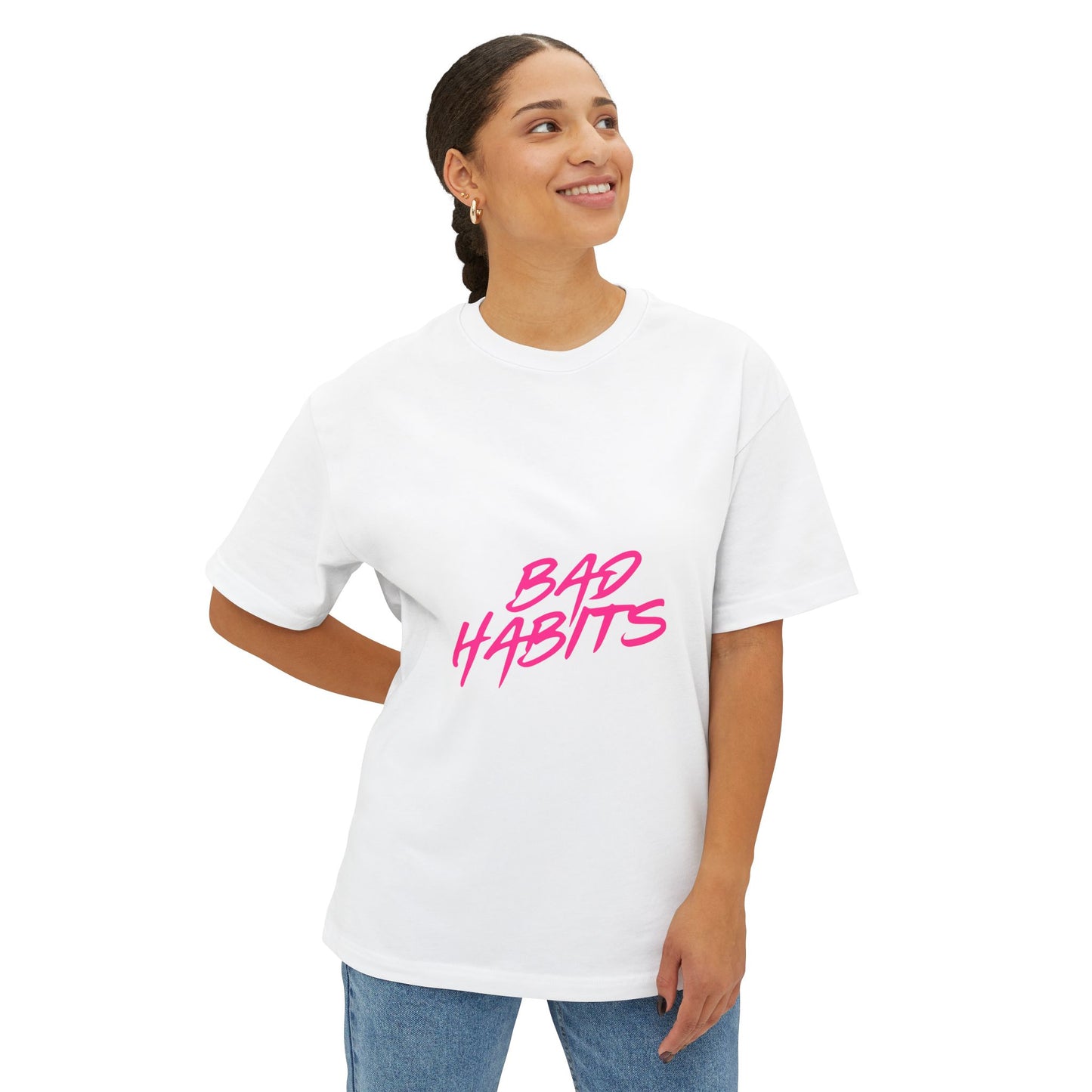 Sun and Waves Minimalist Oversized Boxy Tee Printify